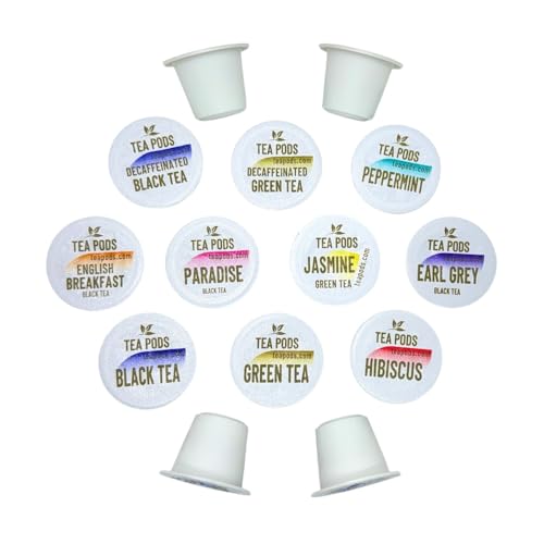 Variety pack tea pods compatible with Nespresso OriginalLine - 18