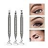 Ownest 6 Pcs Liquid Eyeliner Set,Double-Side Waterproof Smudge-proof Eyeliner Stamp Pen Eyeliner Tattoo Tool Makeup-Smiley, Triangle,Heart,Star,Moon,Flower