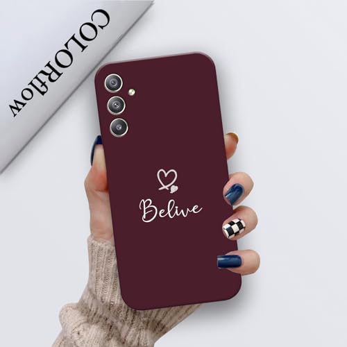 Image of COLORflow Back Cover Compatible with Samsung A34 5G | Cute Korean Hearts Color Customized Back Cover Compatible with Samsung Galaxy A34 5G