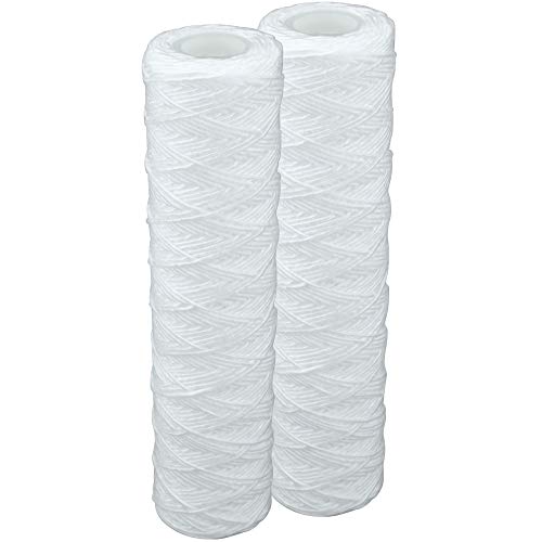 2x Faser- Filter Wasserfilter für 10 Zoll Filtergehäuse gewickelte Filtereinsatz 20µ Filterfeinheit Garnschnur für Vorfilter Gartenpumpen Hauswasserwerke (2) 2x Faser- Filter Wasserfilter für 10 Zoll Filtergehäuse gewickelte Filtereinsatz 20µ Filterfeinheit Garnschnur für Vorfilter Gartenpumpen Hauswasserwerke (2)