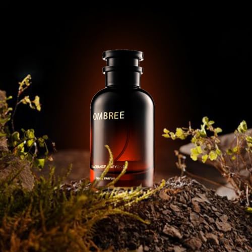 Image of Fragrance & Beyond Ombree Eau de Parfum for Men - Imported French Perfume with Amber, Rose & Leathery Notes (ombree & love story)