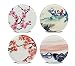 4-Pack Replacement Mount Metal Plates Faux Leather Vintage Printed D.Sking Car Phone Holder 3M Adhesive Metal Plates for Car Mount Car Kits (Landscape)