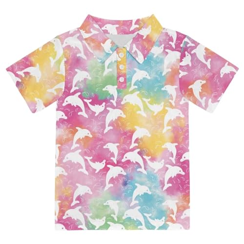 Boys Polo Shirt Short Sleeve Golf Clothes for Active Casual Size 3-12T