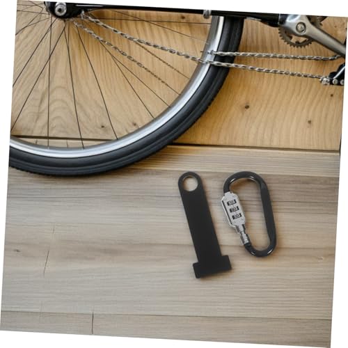 Candado para casco de motocicleta con combinación de tres dígitos y anilla metálica 6
