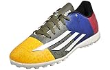 adidas F5 TF J (Messi) - Botas para Hombre, Color Blanco/Negro/Azul/Rojo, Talla 38 2/3
