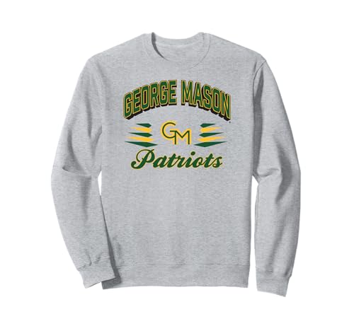 George Mason Patriots Retro Diamond Gray Officially Licensed Sweatshirt