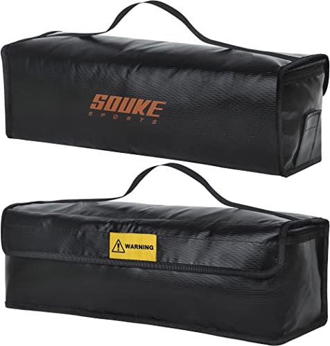 Souke Sports Ebike-Akkutasche, feuerfest, Schmelzpunkt 1000 °C, mit...