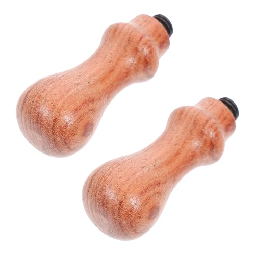 PRETYZOOM 2 Piezas Mango para Sello de Madera Natural Mini Palo de Palo de Rosa Reemplazo para Sellos Retro Uso en Bodas Scrapbooking y Manualidades