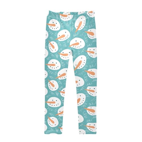 Girls Leggings Cartoon Snowman Toddler Girls Clothes Leggings for Girls Toddler Girls Leggings 3-4T