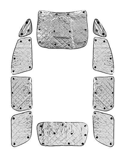 (アウト-エムピー) AUTO-MP サンシェード エスティマ 30系 Estima 日よけ 遮光サンシェードゴム 吸盤式 車種専用 インテリア 遮光カーテン 車中泊 内装パーツ 10枚/セット 収納バッグ付き