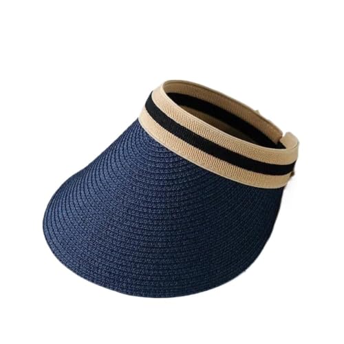 Chapeau de soleil visière femme pour cheveux attachés en voyage