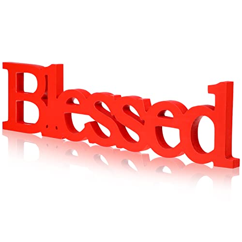 Blulu Blessed Letter Table Sign Blessed Standing Letter...