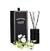 LALATA Reed Diffuser Essential Oil Sandalwood Jasmine Scent in Gift Box,Natural Scented Long Lasting Fragrance Oil for Aromatherapy and Air Freshener
