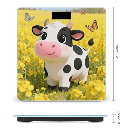 Báscula digital corporal para baño BTCOWZRV con LCD y base antideslizante miniatura 2