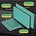WOFDALY FR4 G10 Fiberglass Sheet Green Epoxy Fiberglass Board 2-Pack Heat Resistant Panel for CNC Engraving and Industrial Applications,20cm*20cm*0.4cm