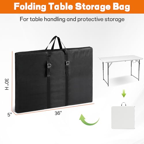 Farafox Bolsa dobrável de armazenamento de mesa, bolsa de transporte para mesa de acampamento dobráv