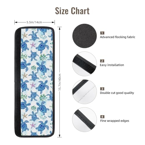 Image of Turtle Refrigerator Door Handle Covers Set of 2, Neoprene Fridge Door Handle Covers Washable Non-Slip Protector for Fridge Dishwasher Appliance Handle Covers, Keep Your Kitchen Clean