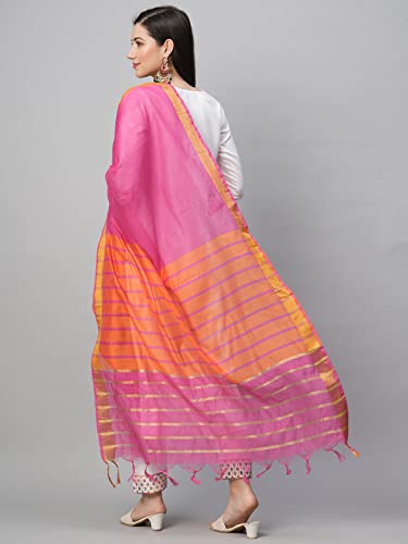 Image of ANNI DESIGNER Women's Cotton Blend Kurta with Pant & Dupatta