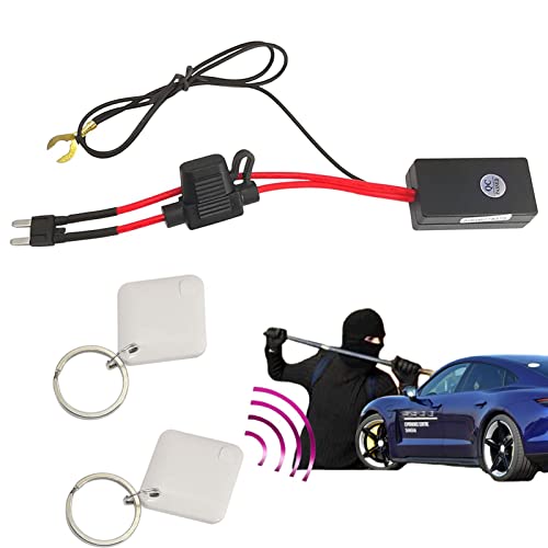 Celuicion Alarma de seguridad para coche – Inmovilizador inalámbrico con detección automática para coche, inmovilizador inalámbrico con circuito de bloqueo oculto anti