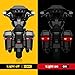 PSLER Saddlebag Housing Tail Run Brake Turn Light Lamp LED Len for Touring Street Road Glide CVO Electra Glide Ultra Classic Ultra Limited CVO 2014-2022 (Black Red)