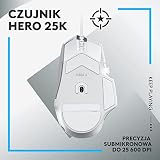 Logitech G502 X przewodowa mysz gamingowa, mysz dla graczy, hybrydowe optyczno-mechaniczne przyciski LIGHTFORCE, sensor HERO 25K, kompatybilna z PC - macOS/Windows - Biały