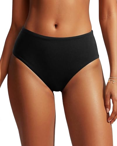 Tempt Me Women Mid Rise Bikini Bottoms - Black Full...