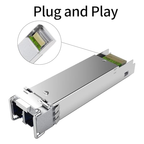 Image of 1.25G BiDi SFP Fiber Transceiver Module Pair, 1000BASE-BX-D, Single-Mode Simplex LC, Tx /Rx 1490nm /1310nm, DDM, SMF, Compatible with Cisco, Ubiquiti /Unifi, Mikrotik, TP-Link, HPE and More, up to 20km