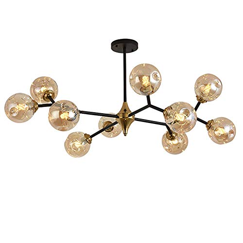 Lustre sputnik industriel à 15 lampes vintage et réglable en hauteur