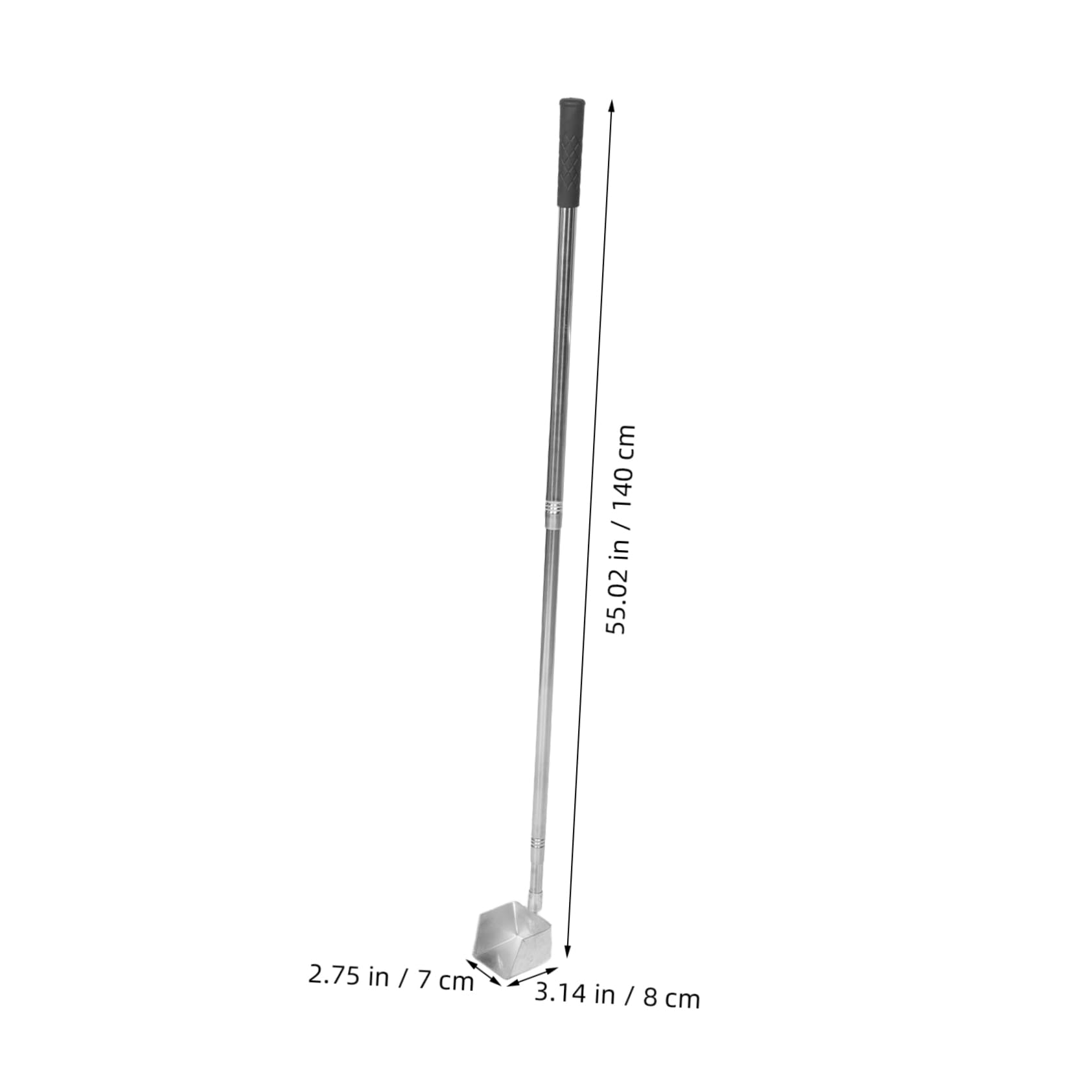 Recogedor Telescópico de Hierro para Limpieza de Canalones y Áreas Confinadas, Diseño Extensible con Mango Largo Adecuado para Uso en Exteriores