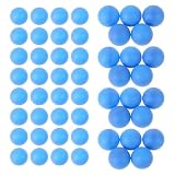 NOLITOY Matte Farbige Tischtennisbälle 40mm 50 Stück Nahtlose Plastikbälle für Bingo Partyspiele und Tischtennistraining Vielseitige Spielbälle für Haustiere