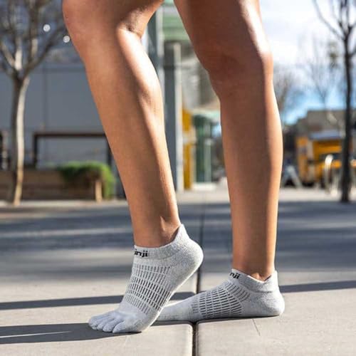 Image of Injinji Women's Run Lightweight No-Show Toe Socks