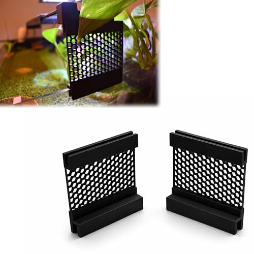 3DAquaticSolutions Premium Aquarium Light Riser for Rimless Tank. Honeycomb Light Riser Sleek Upgrade for Rimless Aquariums. Easy to Install. Compatible with Rimless Tanks (3 Height)