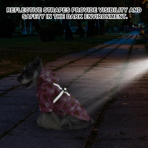 BEAUTYZOO-Dog-Raincoat-Hooded-with-Harness-Built-in-for-Small-Medium-Large-Dogs-Girls-Boys-Dog-Rain-Jacket-Slicker-Poncho-Waterproof-Dog-Rain-Coat-Clothes-for-Winter-Rainy-Snowy-Days-Pink-XS BEAUTYZOO Dog Raincoat Hooded with Harness Built in for Small Medium Large Dogs Girls Boys Dog Rain Jacket Slicker Poncho Waterproof Dog Rain Coat Clothes for Winter Rainy Snowy Days Pink XS