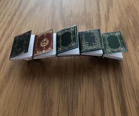 Miniatura 6 de Pasador para el cabello con diseño de libro en miniatura, hecho a mano, vintage, para libros pequeños, accesorios para el cabello, libros de páginas