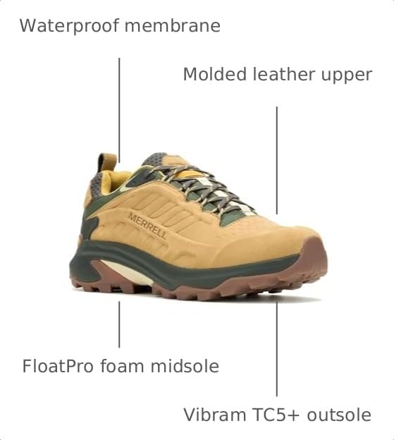 Image of Merrell Mens Moab Speed 2 Leather Waterproof