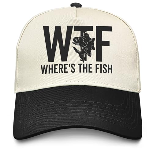 Image of WTF Where's The Fish Hat for Women Dad Hats with Design Caps