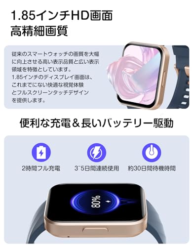Image of Smart Watch for Women Men, Answer /Make Calls, for iPhone /Android Blue