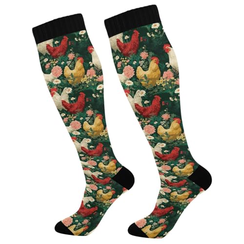 Image of Pigsaly Ceramic Mugs Coffee Cups Womens Knee High Socks Love Compression Socks Athletic Tube Sock Outdoor Sport Socks