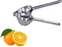 Espremedor De Laranja Frutas Manual Grande Em Aluminio