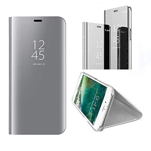 KeKeYM XiaoMi Note 3 Ultra Thin Shockproof Plating Mirror Flip Magnetic Case, Stand Cover for XiaoMi Mi Note 3 - Silver