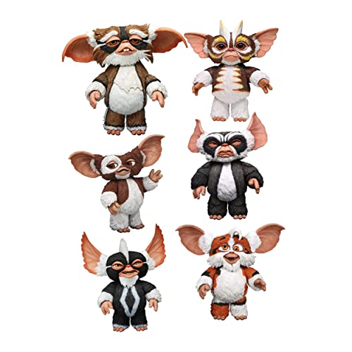 Neca Gremlins Ultimate Mogwais Gizmo Action Figure Bundle With Mohawk 4-Inch Action Figure, Daffy Action Figure, George Action Figure, Lenny Miniature Action Figure And Punk Action Figure (6 Items) #TOP17