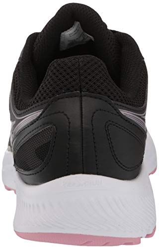 Saucony Womens Cohesion 14 Road Running Shoe, Black/Pink, 9 Wide Us #TOP2