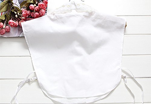 Magik Choker Necklace Unisex Women Peter Pan Detachable Lapel Shirt Fake False Collar (Daisy-White) #TOP5