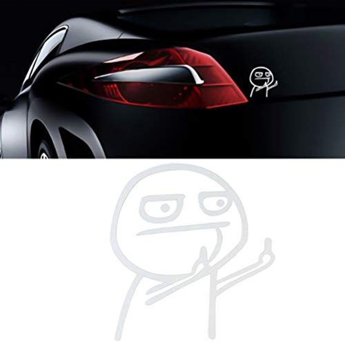 Kikier - Adesivo per auto con dito medio, in
