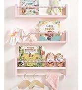 Lot De 3 étagères Murales En Bois Massif Pour Enfant - Design Perles, Gris, Capacité 10kg, Idéal Pour Livres Et Jouets