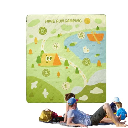 Coperta per picnic, lavabile in lavatrice, grande coperta da picnic, tema gioco, per festival musicali, campeggio, stadio, spiaggia, soggiorno, prato, cortile