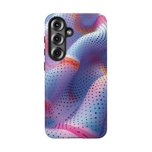 Coque Samsung S25 motif ondulé bleu pour vos sorties