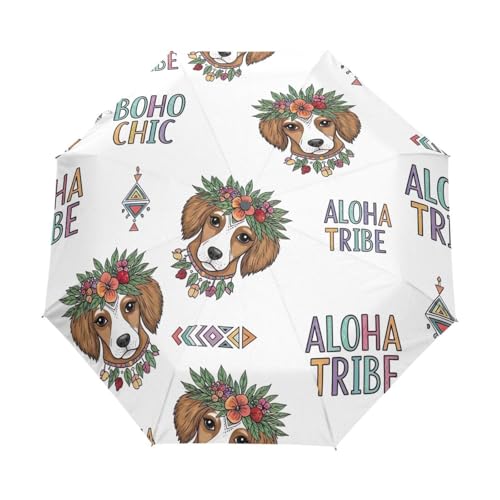 Parapluie pliable pour chien automatique taille unique compact sacs à dos