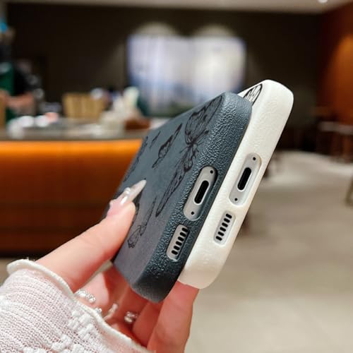 Coque papillon Samsung Galaxy S24+ gris protection silicone souple - 5