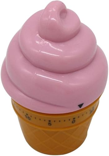 Miniatura 9 de Temporizador mecánico manual Helado Modelo Temporizadores 60 Minutos Cocina Temporizador Reloj Fuerte Alarma Contadores (blanco)